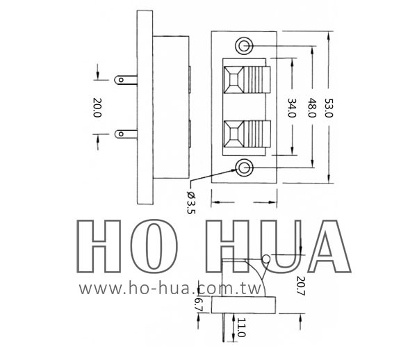 2P彈簧端子大型