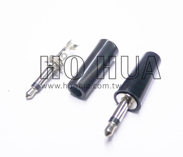 3.5單音頭電木黑/2pcs  ( D1052. G6557/BK 2pcs )