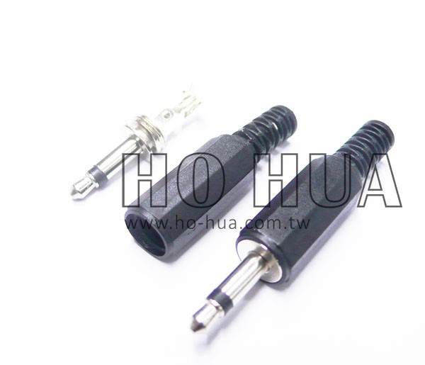 3.5單音頭附尾黑/1pcs  ( D1053 G6558/BK/1pcs )