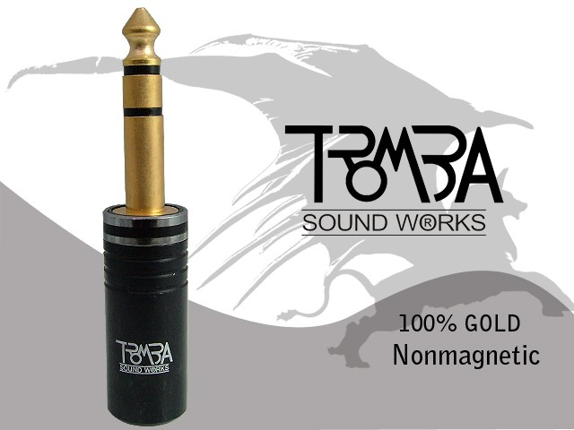 TROMBA 100%黑殼無磁金6.3公頭-4.5  ( 6.3-ST-01-01-P-DGB(4.5mm) )