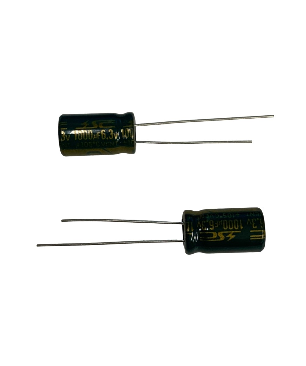 低漏電電容1000uF6.3V 5pcs ( LESR1000uF6.3V 8x11/105℃ )