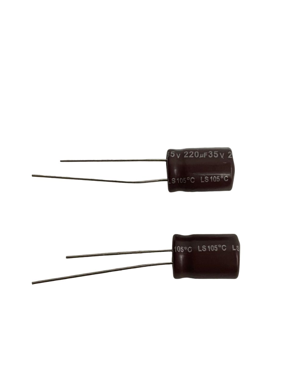 低漏電電容220uF35V 2pcs ( LESR220uF35V 8x11/105℃ )