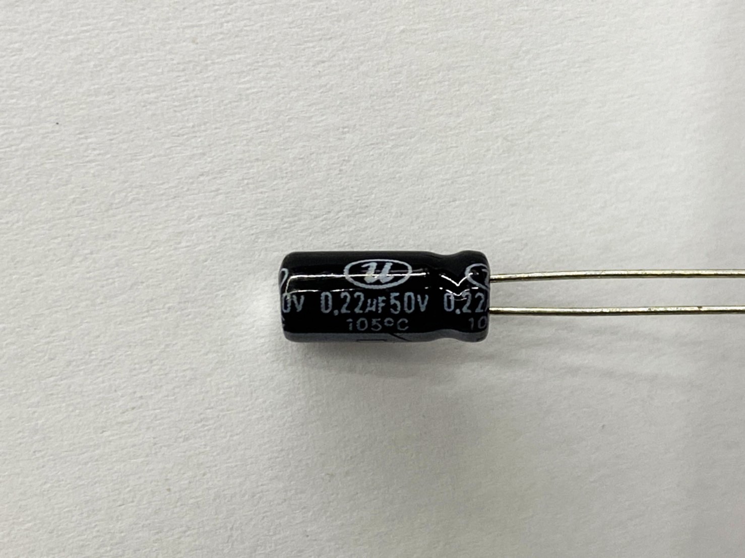 電解電容0.22uF50V 10pcs ( EC0.22uF50V 5x11/105℃ )