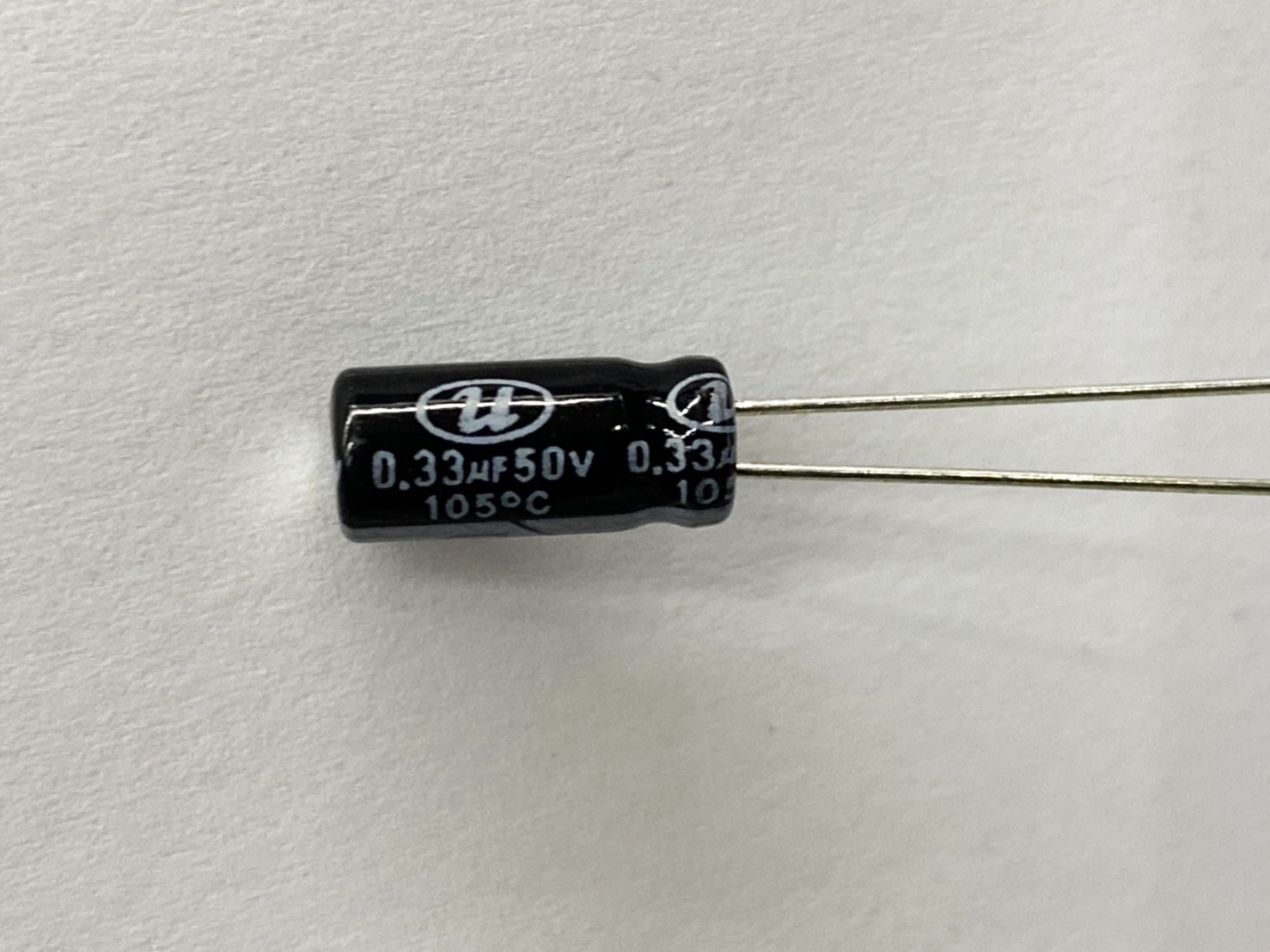 電解電容0.33uF50V 5pcs ( EC0.33uF50V 5x11/105℃ )