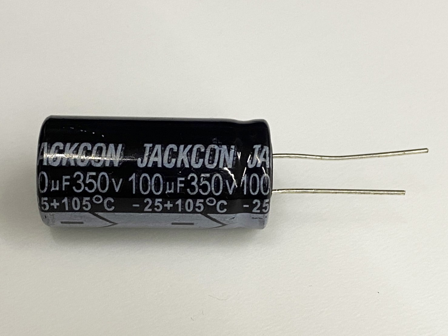電解電容100uF350V 1pcs ( EC100uF350V 18x36/105℃ )