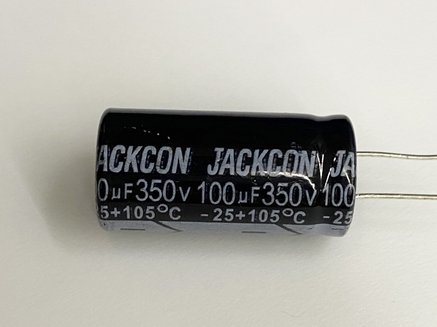 電解電容100uF350V 1pcs ( EC100uF350V 18x36/105℃ )