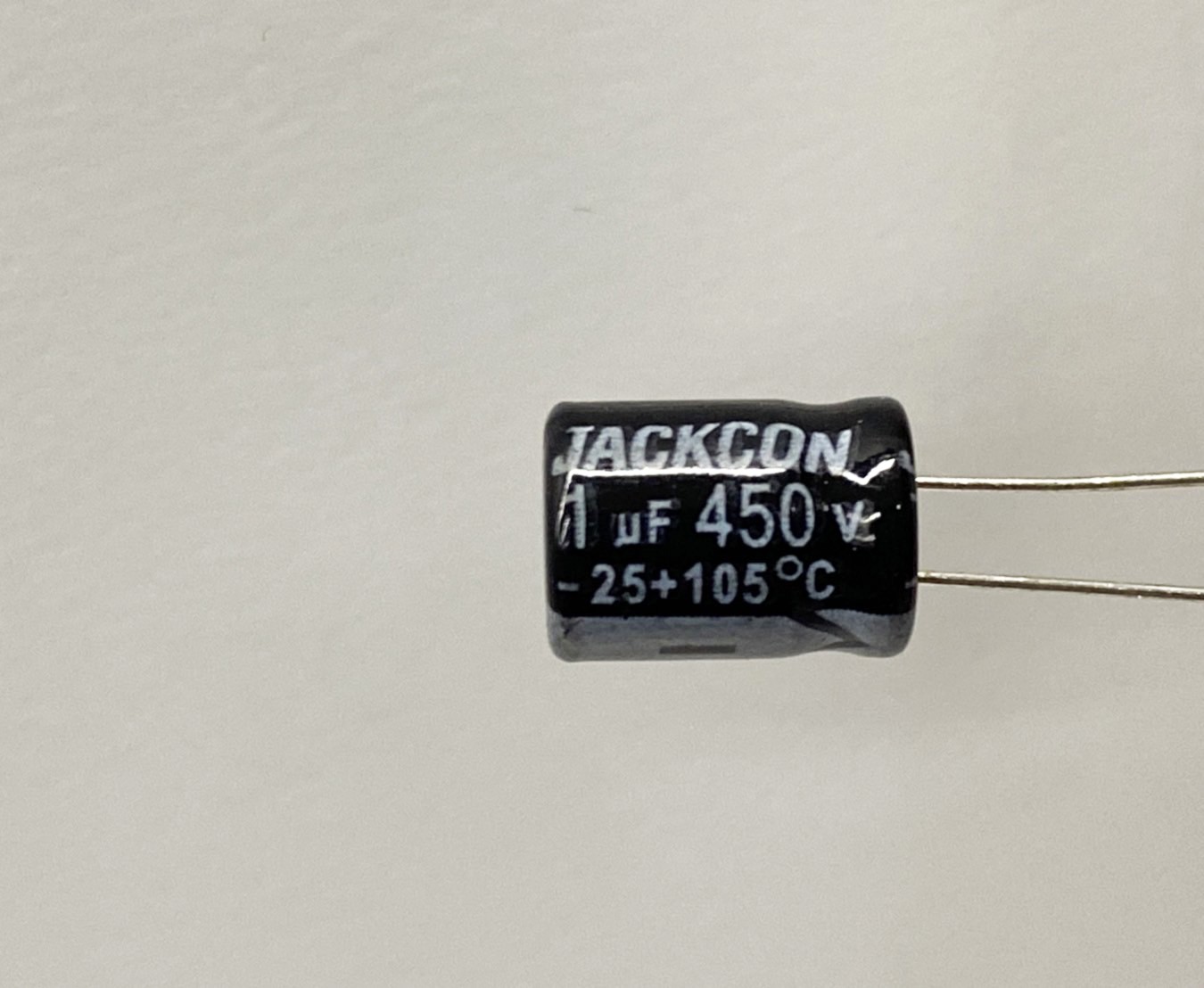電解電容1uF450V 2pcs ( EC1uF450V 8x11/105℃ )