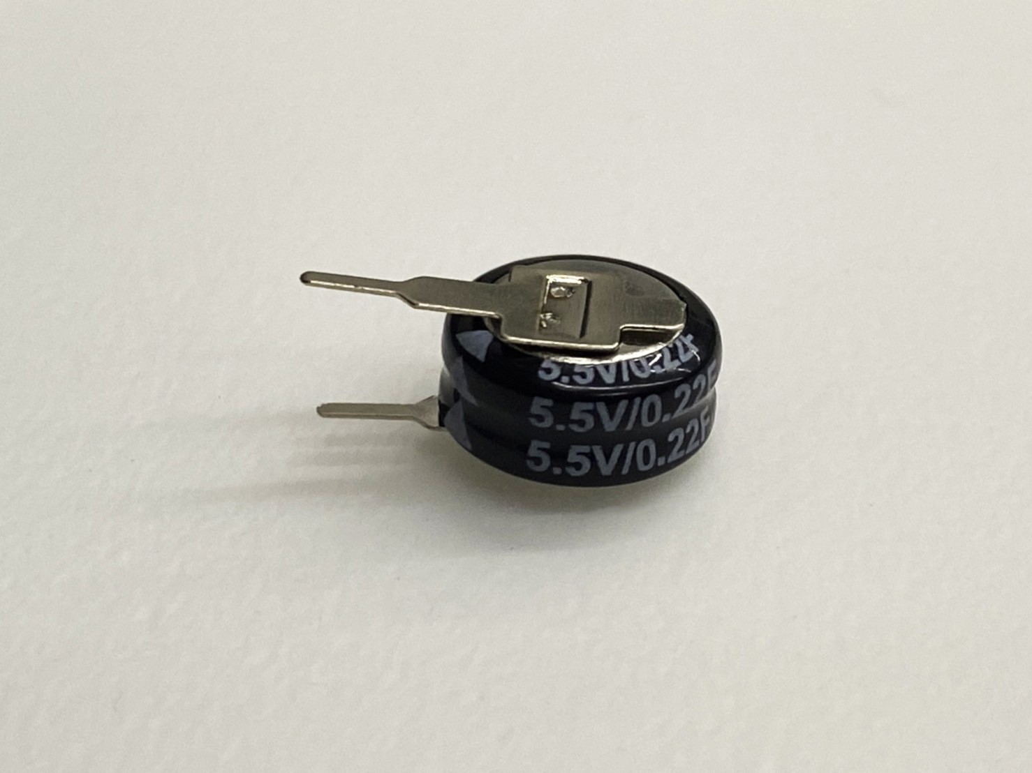 金電容0.22F/5.5V(立式)  ( GC0.22F5.5V(D) 1pcs )