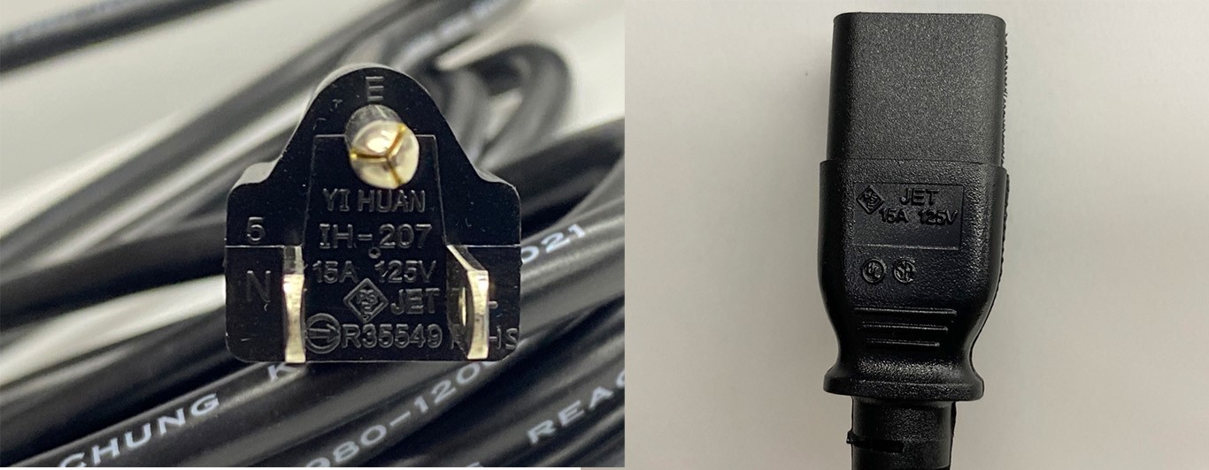 (2.0mm) 3P公3P母 電源線 15尺 ( 4.5M ) ( 636-14AWG-15 )