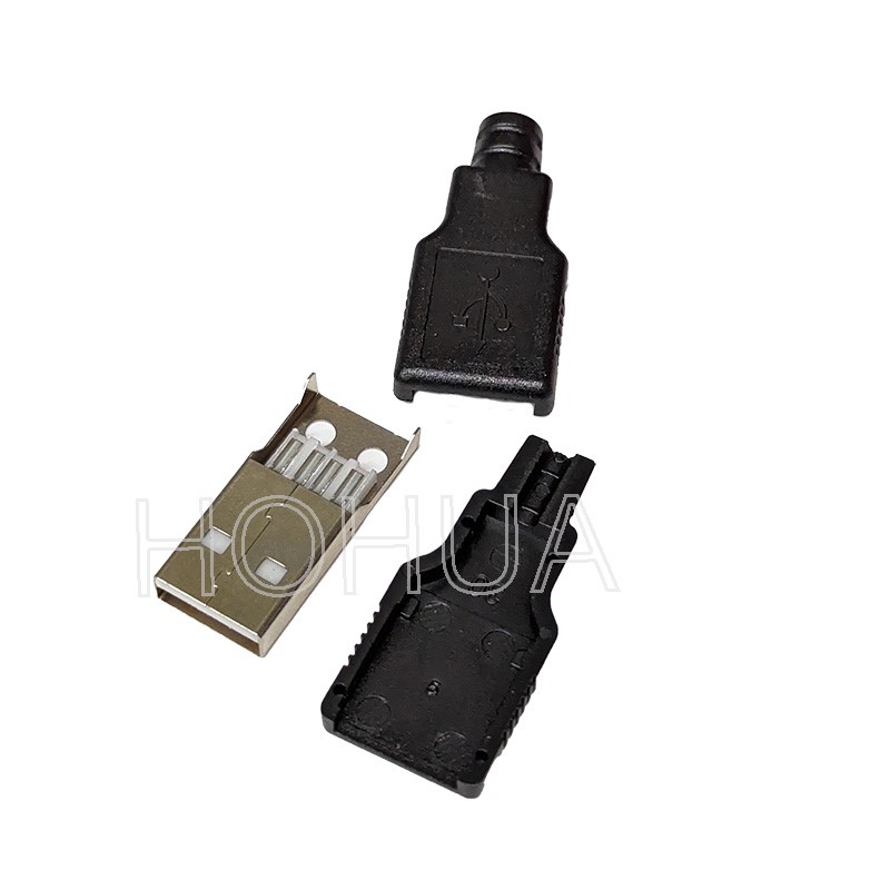 USB A公 三件式 接頭 (UA-171)