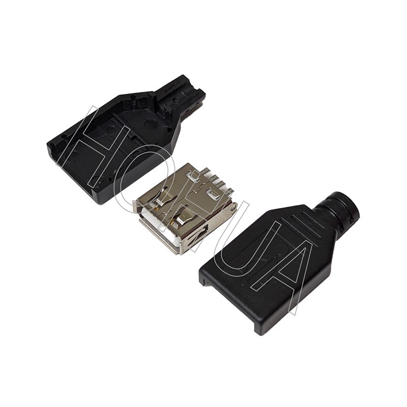 USB A母三件式接頭(C0019)
