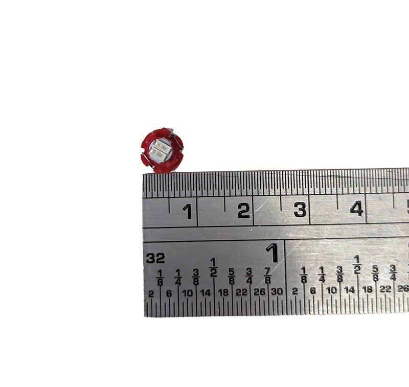 T3-1206-2 紅光含座 DC12V (2入) (A0507R/卡)