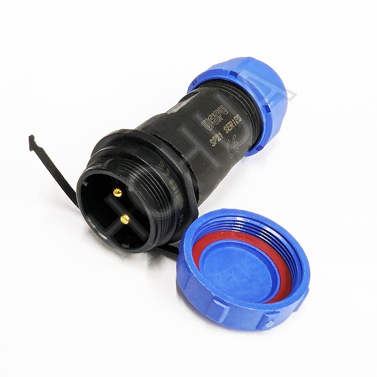 IP68防水接頭 2P 外螺牙公頭 30A/500V