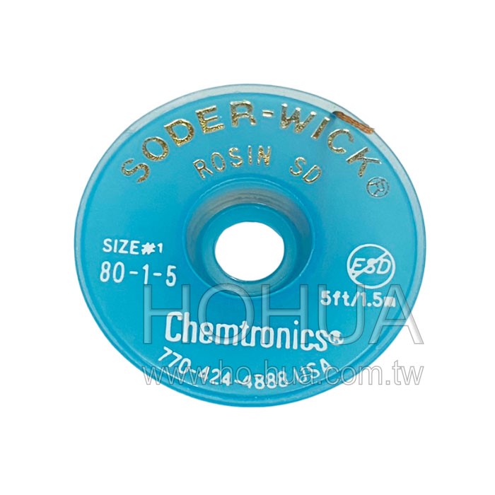 SODER-WICK 美製防靜電吸錫線 0.8mm x 5FT ( SW18015 )