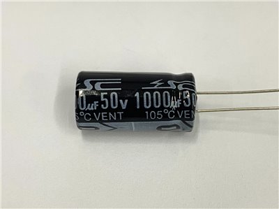 電解電容1000uF50V 1pcs ( EC1000uF50V 11x22/105℃ )