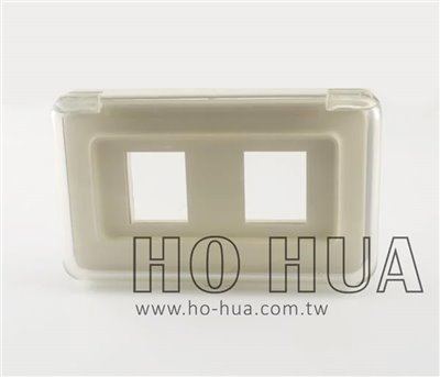 防潑水插座蓋板 上掀 -2孔 ( TY-60A-2 )