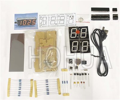 數位電子鐘套件附壓克力  OK-007(紅光)