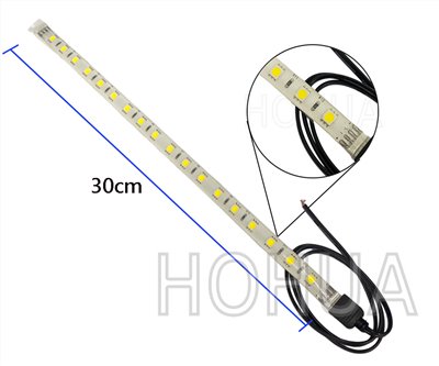 18暖白光5050白底條燈-12VDC ( 18WW/W5050-30CM-12VDC )