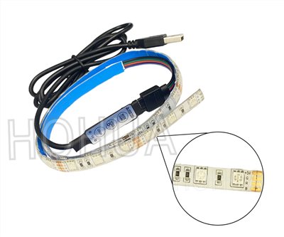 5050白底 七彩條燈50CM ( 5050RGB-50CM-5VDC )