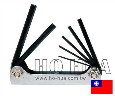 ALSTRONG 公制鉻釩鋼折疊六角板手組7pcs ( ALS-HX-FD-07 )