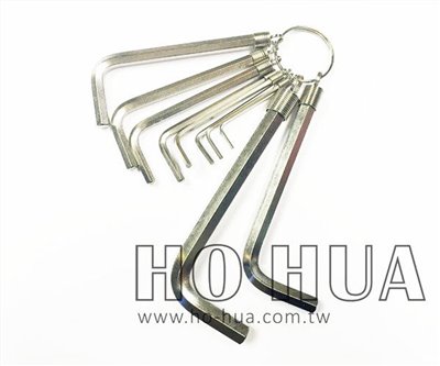 ALSTRONG 公制鉻釩鋼六角板手組10pcs ( ALS-HX-CDR-10M )