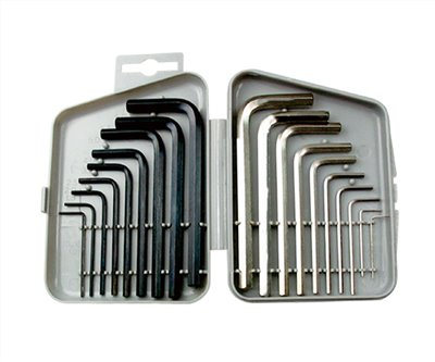 ALSTRONG 公.英制鉻釩鋼六角板手組19pcs ( ALS-HX-BX-19MR )