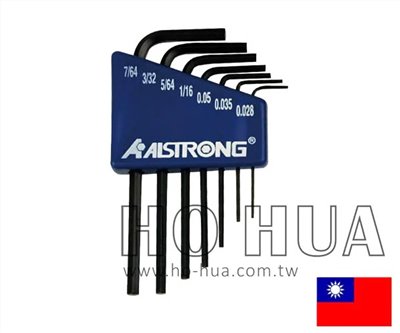 ALSTRONG 英制鉻釩鋼迷你六角板手組7pcs ( ALS-HX-CDX-M2 )