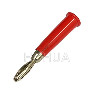 1006鍍鎳香蕉頭 紅色 ( D1006-R ) 2pcs
