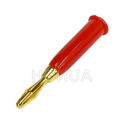 6037A 香蕉頭 鍍金 紅色 ( G6037A-R ) 1pcs