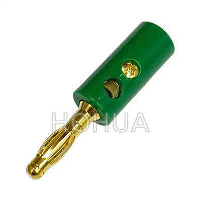 6027A鍍金香蕉插頭 綠色 ( G6027A-G ) 1pcs