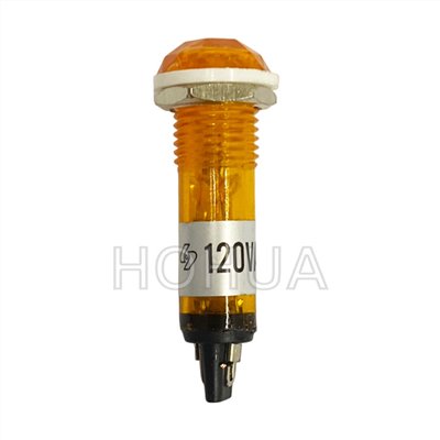 10mm 小鑽石 黃殼霓虹燈 110AC ( D8012A-Y G3215A )