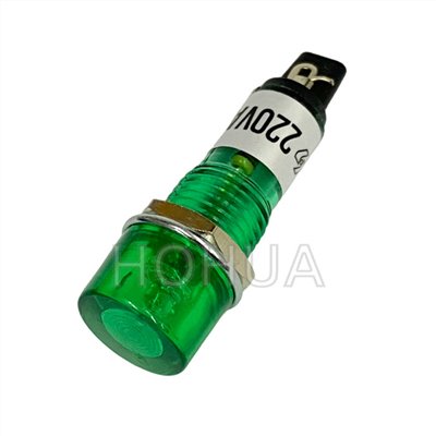 10mm 小丸型綠殼霓虹燈 220VAC ( G3212B-G D8007B )