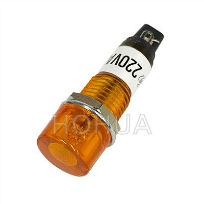 10mm 小丸型黃殼霓虹燈 220VAC ( G3212B-Y D8007B )