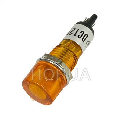 10mm 小丸型黃殼霓虹燈 12VDC ( G3212C-Y D8007C )