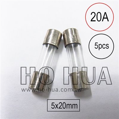 201-20A 保險絲 5pcs  ( 15A250VAC 5x20mm )