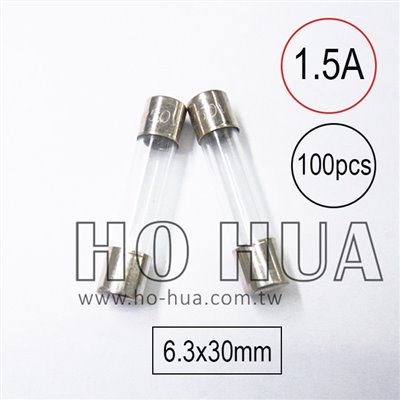 301-1.5A 保險絲 100pcs ( 1.5A250VAC 6.3x30mm )