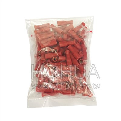 絕緣母插端子 (0.5mm) 100pcs ( PV1.25-3A )