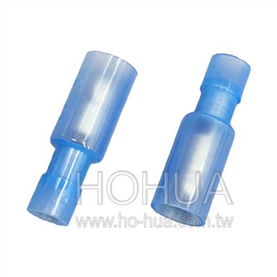 全絕緣子彈型公端子 透藍色 10pcs ( 2-156M ) ( BD2-4AF-T )