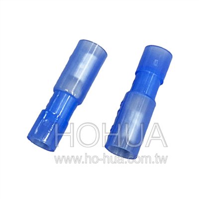 全絕緣子彈型母端子 透藍色 10pcs ( 2-156F ) ( RE2-4AF-T )