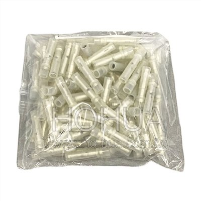 子彈型母端子 透白色 100pcs ( 0.5-078F ) ( RE0.5-2AFD )