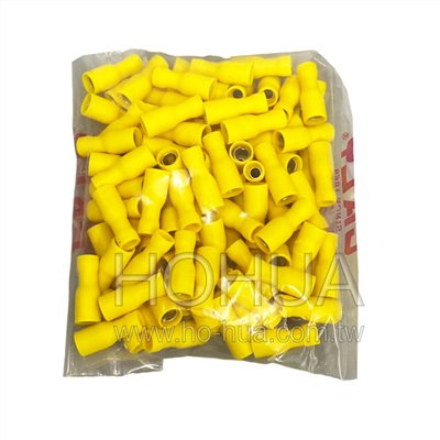 子彈型母端子 黃色 100pcs ( F5.5-A )
