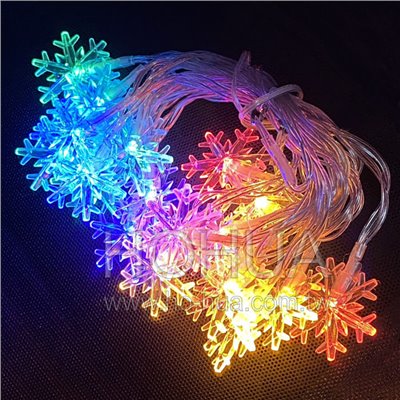 彩色雪花燈 3米 ( USB ) ( A0913RGBY )