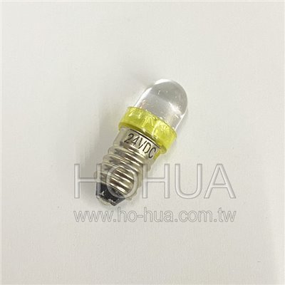 24V E10 黃光LED燈 ( E10-CY-24VDC )