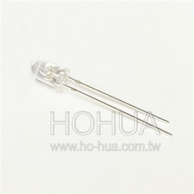 5mm透膠 藍光LED 100pcs ( 2.8~3.0V 20mA 25度 )