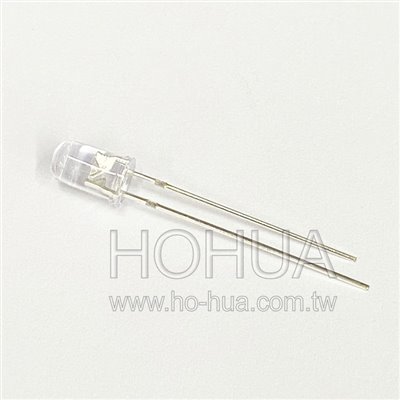 5mm透膠 翠綠LED 100pcs ( 3.2-3.4V 20mA 30度 )