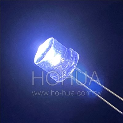 8mm圓柱型 透白LED 1pcs ( Vf:3.2V If:20mA )