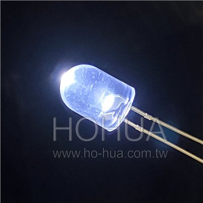 8mm透膠 白光LED 1pcs