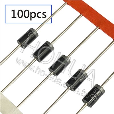 整流二極體 3A1000V ( 1N5408 ) 100pcs