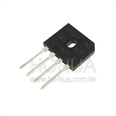 梳型橋式整流器 6A 1000V ( GBU610 ) 1pcs
