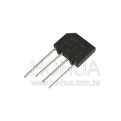 梳型橋式整流器 2A 1000V ( KBP210 ) 2pcs